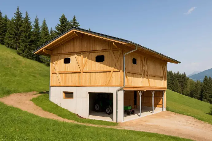 Sanierung eines landwirtschaftlichen Holzgebäudes in Tirol – moderne Ausführung mit traditioneller Holzbauweise
